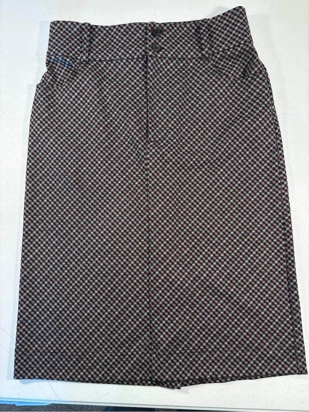 Sanctuary Geometric Midi Skirt in Black & Pink Size Small